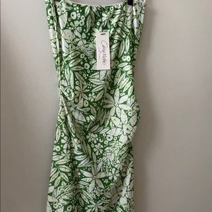 Amy Matto New York strapless batik print dress